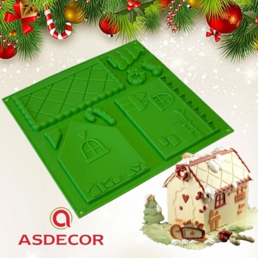 Форма для выпечки, для кексов Asdecor силикон, 1 шт