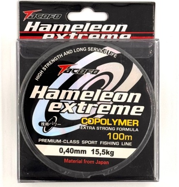 Леска монофильная hameleon extreme 0.18 мм прозрачный