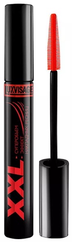 Тушь для ресниц LUXVISAGE Тушь для ресниц XXL Суперобъем Эффект накладных ресниц Черный 9г для объема черный