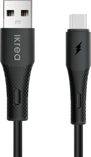 Кабель IKREA USB 3.0 (M), USB TypeC (M), 1 м, WB2001 черный