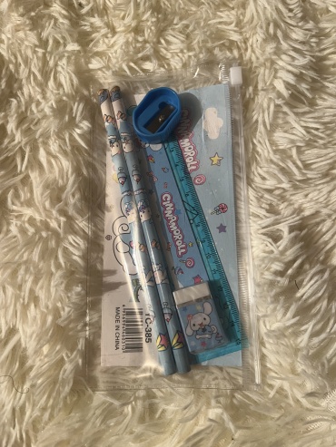 Пенал Cinnamoroll, застежка молния, голубой