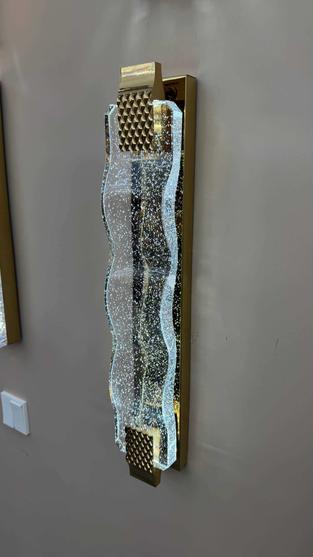 Бра настенный 3D PUZZLE LED, латунь