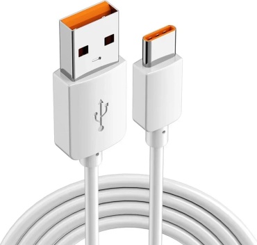 Кабель AT USB 2.0 (F), USB TypeC (M), 1 м, белый