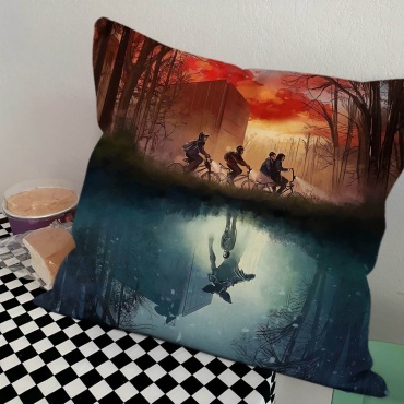 Подушка декоративная 45x45 см, Очень странные дела/Stranger things/ОСД