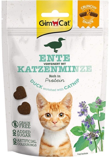Лакомство GimCat печенье утка, мята 50 г 1 шт