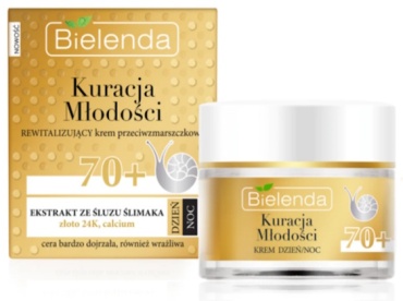 Bielenda крем YOUTH THERAPY Восстанавливающий крем против морщин 70+ день/ночь 50 мл для лица 50 мл