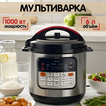 Мультиварка MOZZY SL-27009 серебристый