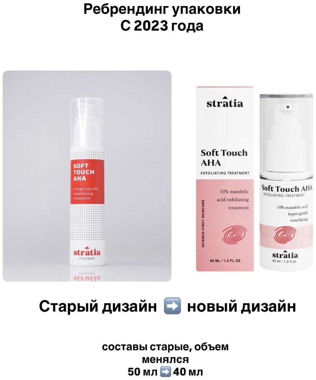 Stratia пилинг Soft Touch AHA 50 мл