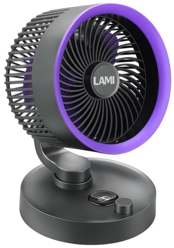 Вентилятор LAMI GB4706 серый, фиолетовый