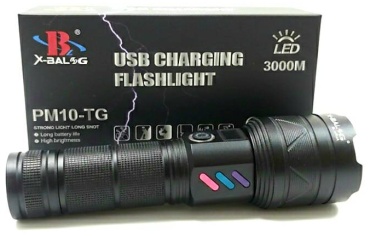 Фонарь X-Balog 587463182 ручной черный