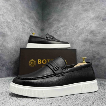 Лоферы Bottega белый, черный