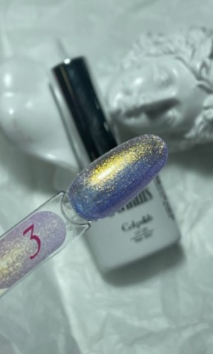 OG Nails гель-лак 3 Нежное серебро с позолотой глянцевое 8 мл
