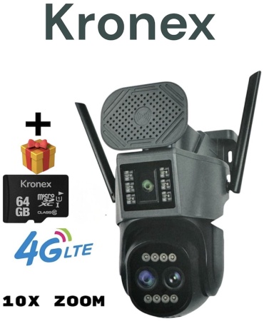 Kronex камера видеонаблюдения SZ-40 sd 64гб, 6MP, расширение 2048x1536