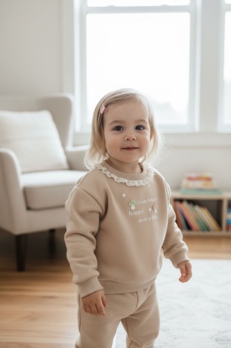 Толстовка Kids Moda белый, темно-бежевый