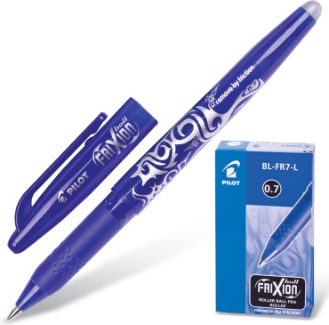Ручка гелевая PILOT Frixion 1 шт, 0.7 мм, цвет чернил синий