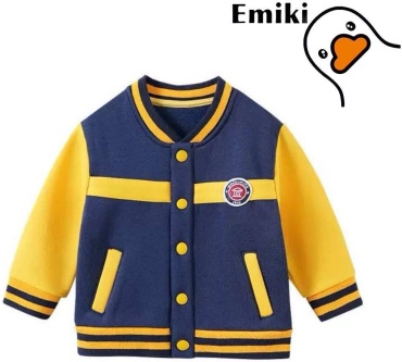 Бомбер Emiki синий, желтый