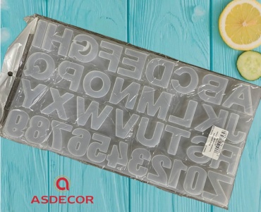 Asdecor для шоколада 1948СН Алфавит английский, силикон