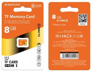 Borofone microSD 6931474701213 8 Гб