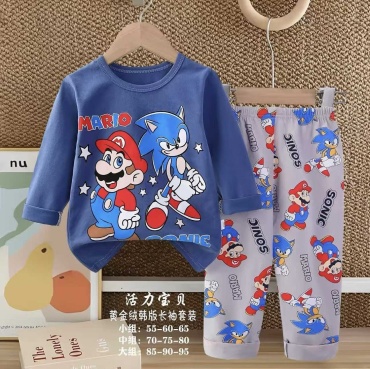 Пижама Sonic the Hedgehog синий, серый