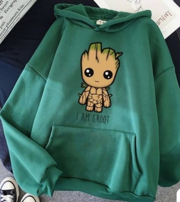 Худи I am Groot зеленый