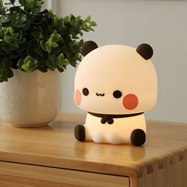 Светильник-игрушка настольный PANDA BUBU, теплый белый, желтый