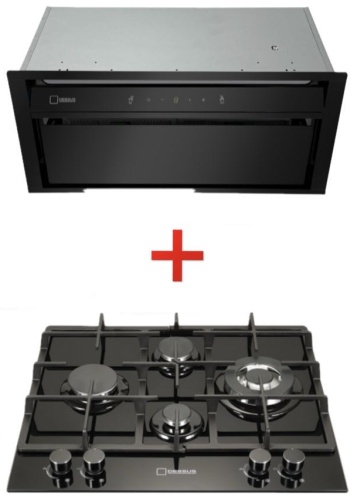 Варочная поверхность Dessus DCG-64006B + DH-605B черный