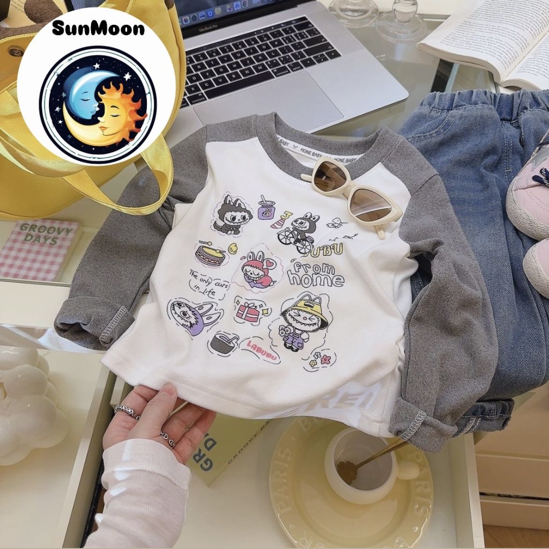 Лонгслив Sunmoon серый