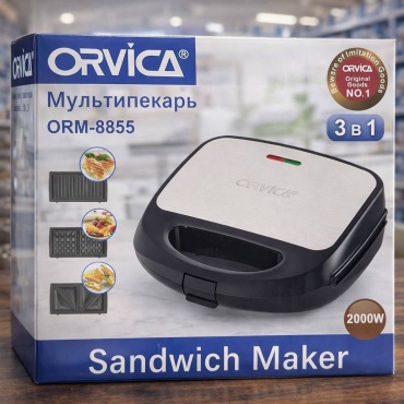 Мультипекарь ORM-8855 черный, серебристый