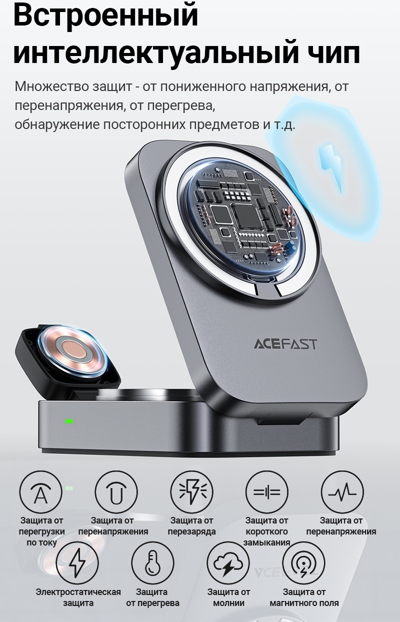 Зарядное устройство ACEFAST E22 USB Type-C черный
