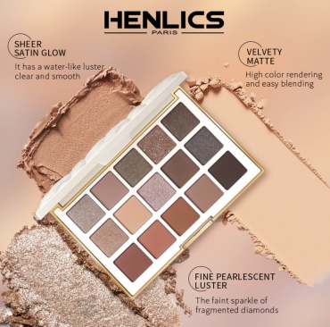 Henlics тени прессованные Satin Dazzling 15