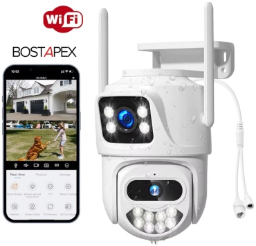 BOSTAPEX камера видеонаблюдения WiFi P932GB, 6MP, расширение 2048x1536