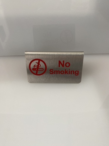 Табличка No Smoking 10x5 см