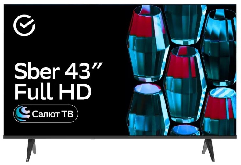 Телевизор Sber SDX-43F2139 109 см черный