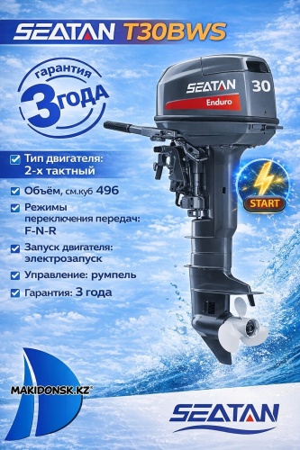 SEATAN бензиновый T30BWS S-30E-2T 30 л.с. двухтактный