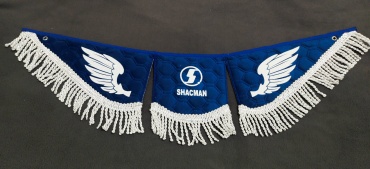 Вымпел shacman синий с бахромой