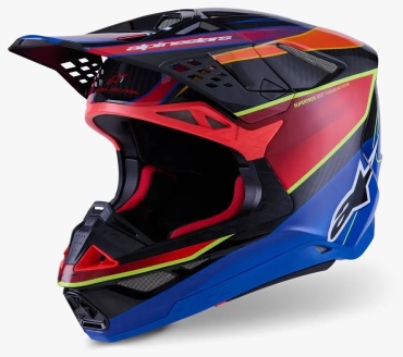 Alpinestars Supertech M10 Era Mips Helmet красный, синий, желтый S