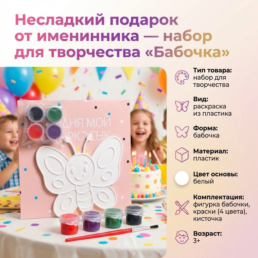 Набор Набор для творчества Набор для раскрашивания Фигурка Бабочка