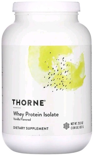 Протеин Thorne Research Thorne Research Whey Protein Isolate ваниль 837 г