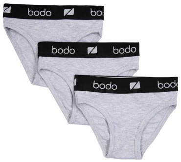 Брифы Bodo серый