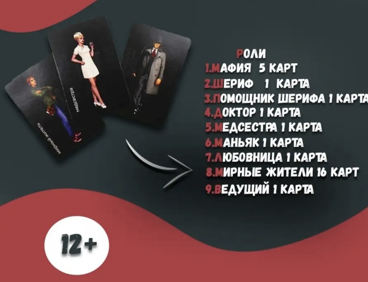 Настольная игра Мафия Карты