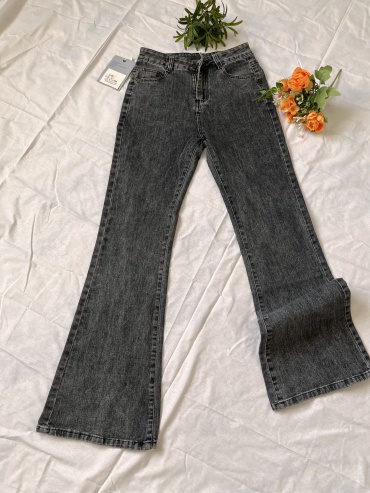 Джинсы клеш Denim черный, серый