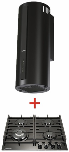 Варочная поверхность Dessus DCG-64005B + DH-100B черный
