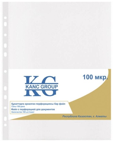 Папка-вкладыш Kanc-Group Standart, А4, прозрачный
