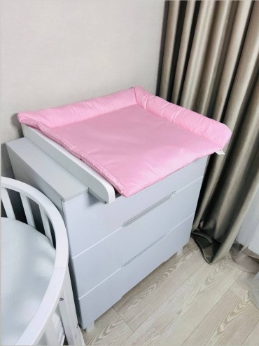 Пеленальный матрас JUST HAPPY ПМ10, 65x60 см, розовый
