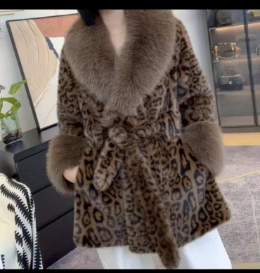 Шуба FASHION мультиколор