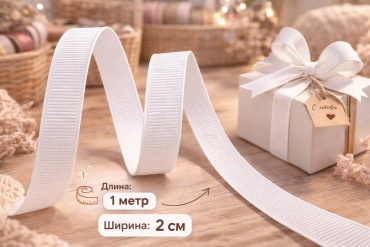 Репсовая лента 2 см Almaexpress Репсовая лента 1 метр, 3796326