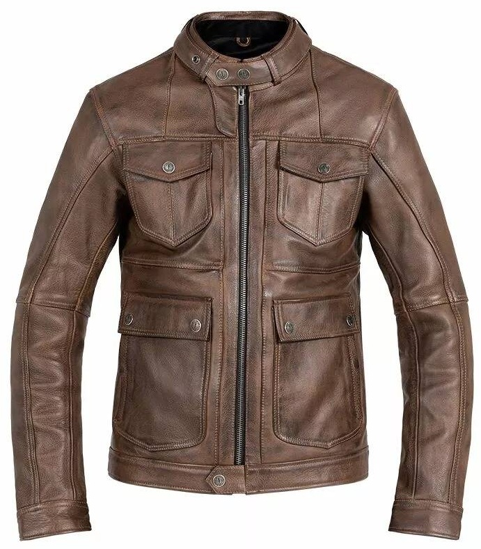 Мотокуртка JOHN DOE Drifter Leather Jacket коричневый 58