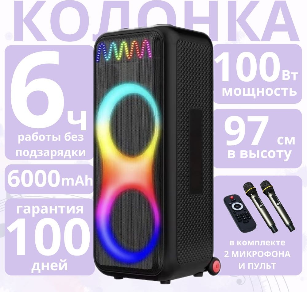 Портативная колонка NURAN 10212 черный