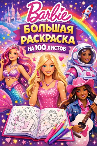 Раскраска Большая раскраска для девочек
