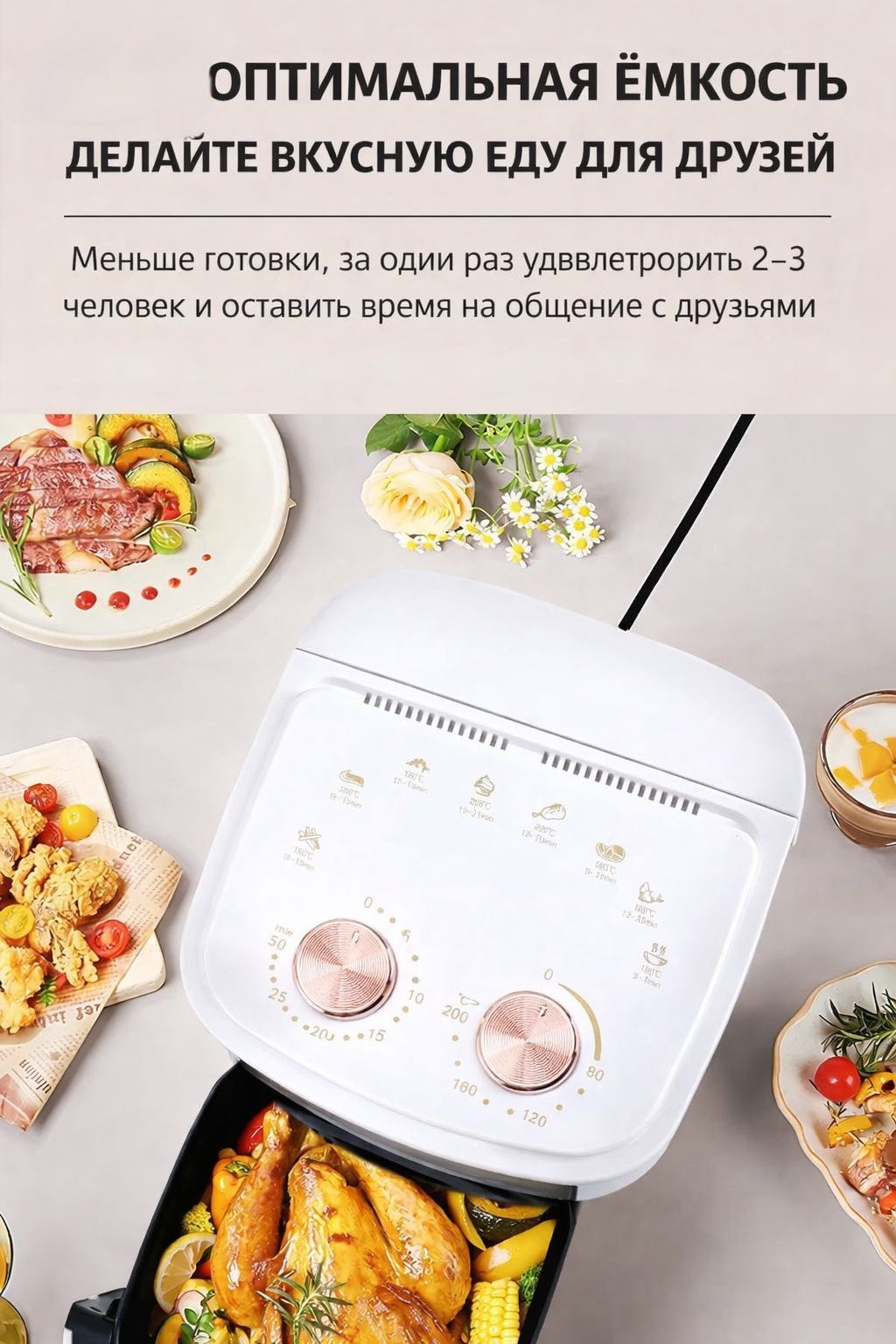Аэрогриль Yili SPRX9 6 л белый